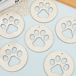 Незаконченный комплект деревянных больших подвесок&nbsp;WOOD-WH20014-003C