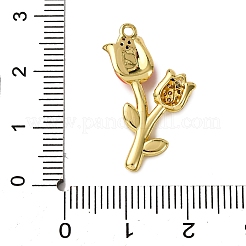 Colgante micropavé cubic zirconia de latón&nbsp;KK-C119-18B-01