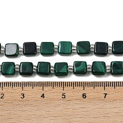 Природного малахита бисер нитей G-L630-A01-7x7mm