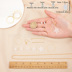 Kits de fabrication de boucles d'oreilles en pétales DIY&nbsp;DIY-SC0013-77G