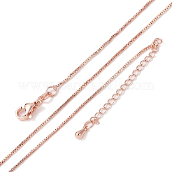 Messing-Kettenhalsketten für Damen&nbsp;NJEW-D302-42RG
