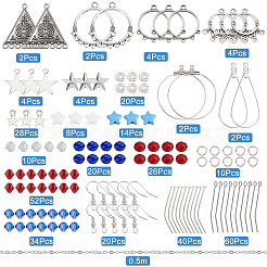 Набор для самостоятельного изготовления сережек-люстр на тему Дня независимости&nbsp;DIY-SC0018-41