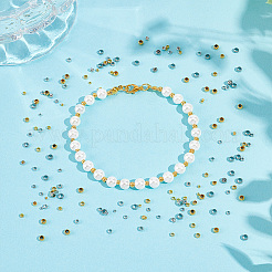 800 шт. 8 цвета латунные обжимные бусины FIND-UN0004-36