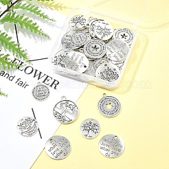 50 шт. Подвески из сплава в тибетском стиле TIBE-FS0003-25-RS