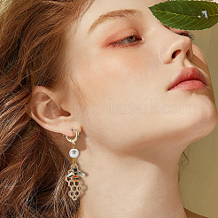 14 шт. латунные серьги-кольца KK-BBC0014-51