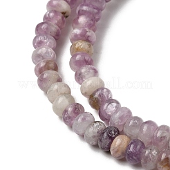 Натуральный лепидолит / пурпурный слюдяный камень бисер пряди&nbsp;G-A294-A01-01