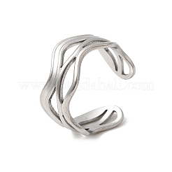 Кольца-манжеты из нержавеющей стали 304 для женщин&nbsp;RJEW-H261-06P