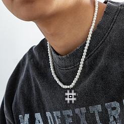 ПВХ фигурка кулон пластиковый жемчуг круглый бисер ожерелья для женщин мужчин FS-WGF80DD-05