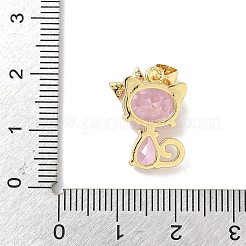 Латунные микро проложить кубического циркония подвески&nbsp;KK-L239-061G-02