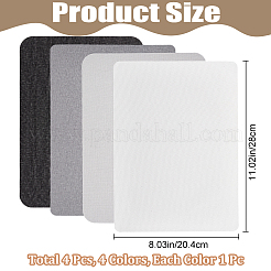 4шт 4-х цветная самоклеящаяся льняная ткань&nbsp;DIY-CP0011-28