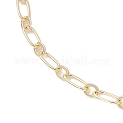 Браслеты из латунных цепей Фигаро для женщин&nbsp;BJEW-JB12575