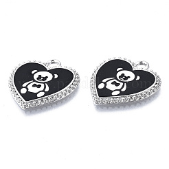 Подвески из экологически чистого сплава с эмалью&nbsp;ENAM-Q437-042P-01-NR