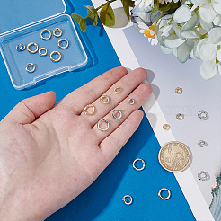 24 шт. 6 стиля латунных открытых соединительных колец KK-PH0012-77