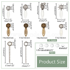 38 шт. 14 стиля сплава с железной закладкой кабошон оправа FIND-NB0005-25