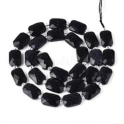 Синтетический синий авантюрин бисер нитей G-T139-83