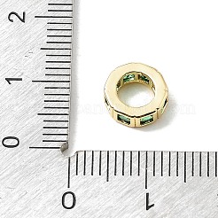 Latón pavé bolas cubic zirconia europea&nbsp;CU-CBA389D-02G-07