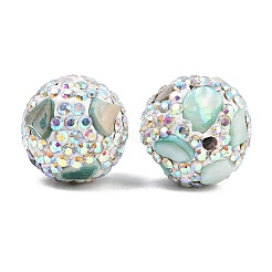 Handgemachte Fimo-Perlen Strass&nbsp;CLAY-H009-03A
