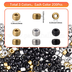 600 шт. двухцветные пластиковые бусины KY-SC0002-35