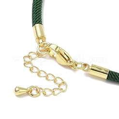 Изготовление ожерелий из нейлонового шнура милан толщиной 3 мм&nbsp;NJEW-H084-01G-32