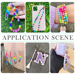 702шт 18 стиля светящиеся акриловые бусины&nbsp;MACR-TA0002-09