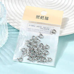 シェグレース真鍮製引き輪  カドミウムフリー＆ニッケルフリー＆鉛フリー  リング  プラチナメッキ  6x1.5mm  穴：1.6mm&nbsp;XGRPCN623-017P