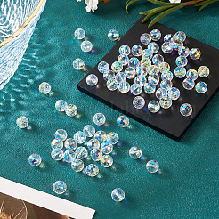 Стеклянные бусины с цветным покрытием ab&nbsp;EGLA-TA0013-01A