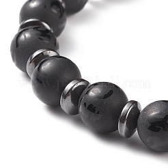 Ом мани падме хум мала браслет из бисера BJEW-JB08646