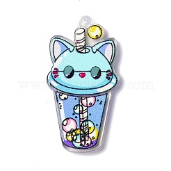 Прозрачные акриловые подвески с принтом&nbsp;LS-TACR-G042-01E