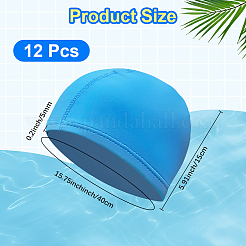 12 cuffia da nuoto in poliestere&nbsp;AJEW-CN0007-29A