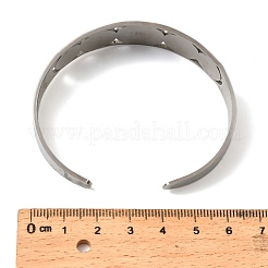 201 браслет-манжета из нержавеющей стали для женщин BJEW-F507-04P