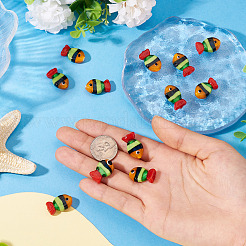 12шт ручной работы бусины лэмпворк LAMP-TA0001-74B