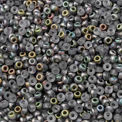 MIYUKIラウンドロカイユビーズ  日本製シードビーズ  8/0  （rr4557) vitrailマット  3mm  穴：1mm  約2111~2277個/50g&nbsp;SEED-X0055-RR4557