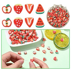 100шт 4 стиля ручной работы бусины из полимерной глины&nbsp;CLAY-YW0002-38