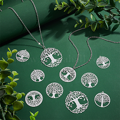 48 шт. 6 шт. филигранные подвески из нержавеющей стали 201&nbsp;STAS-UN0042-04