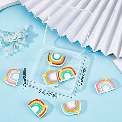 8шт 4-х цветные силиконовые бусины SIL-SC0001-12