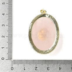 Подвески из натурального розового кварца и аметиста G-P599-05G-03