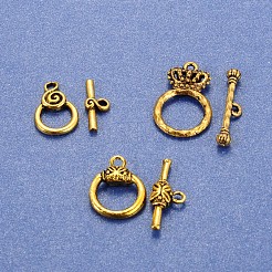 混合チベットスタイルのマンテル  ミックスカラー  トグル：15~25x10~15mm  バー：15~25mm  穴：2~3mm&nbsp;TIBE-MSMC008-01