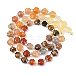 Fili di perline di agata pazza naturale&nbsp;G-Z135-B06