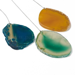 Плоская круглая чакра с древом жизни HJEW-H054-01