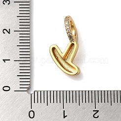 Латунные микро проложить кубического циркония подвески KK-K345-13Y-G