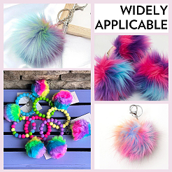 6 мягкий помпон из искусственного меха лисы&nbsp;FIND-SC0020-45