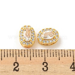 Латунные микро проложить кубического циркония бусы KK-Q809-30G