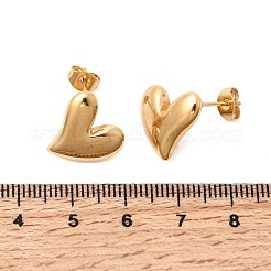 6 Paar Ohrstecker aus 304 Edelstahl&nbsp;EJEW-P340-01G