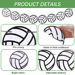 8 x Papierbanner zur Dekoration von Sportpartys&nbsp;AJEW-CN0007-14A