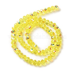 Прозрачные гальванические бусины с цветным покрытием ab EGLA-H104-06C