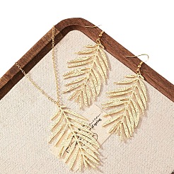 Ожерелья с подвесками из сплава листьев и наборы серег-подвесок&nbsp;FS-WG2602B-01