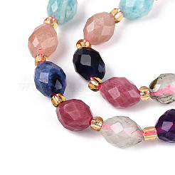 Нити из натуральных бусин содалита&nbsp;G-N358-04A-01