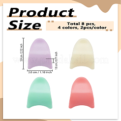 8 aplicador de pestañas postizas de plástico de 4 colores&nbsp;MRMJ-LP0002-82
