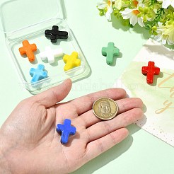 8pcs 8 Farben handgemachte Bunte Malerei-Perlen&nbsp;LAMP-CJ0003-09