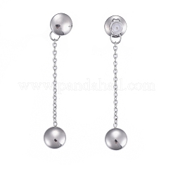 Pendientes de borla de cadena de acero inoxidable 304&nbsp;EJEW-I248-08